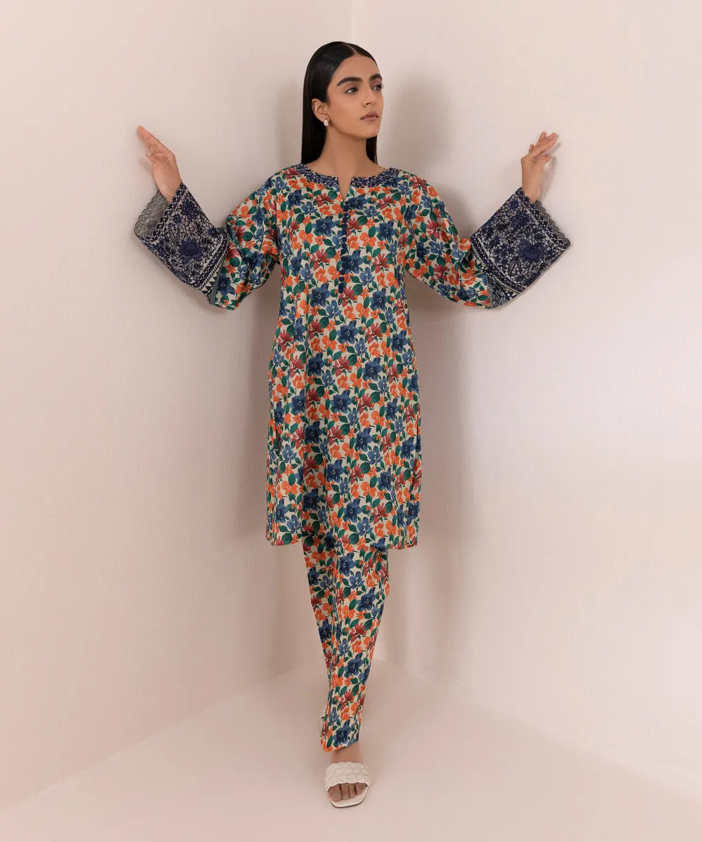 2 Piece - Embroidered Lawn Suit-0U2Tedy24V46