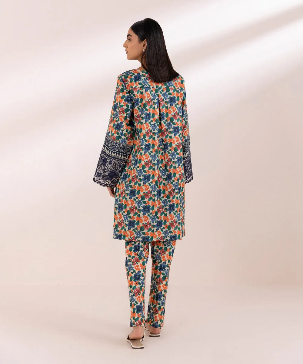 2 Piece - Embroidered Lawn Suit-0U2Tedy24V46