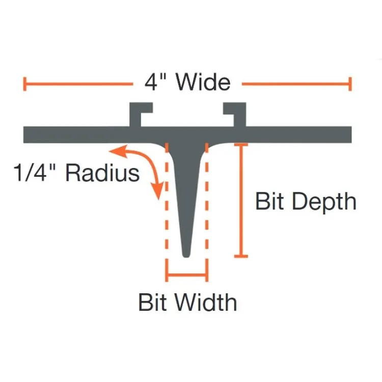 24" Straight Arrow Concrete Groover 1-3/4 Depth