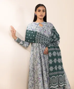 3 Piece - Printed Khaddar Suit