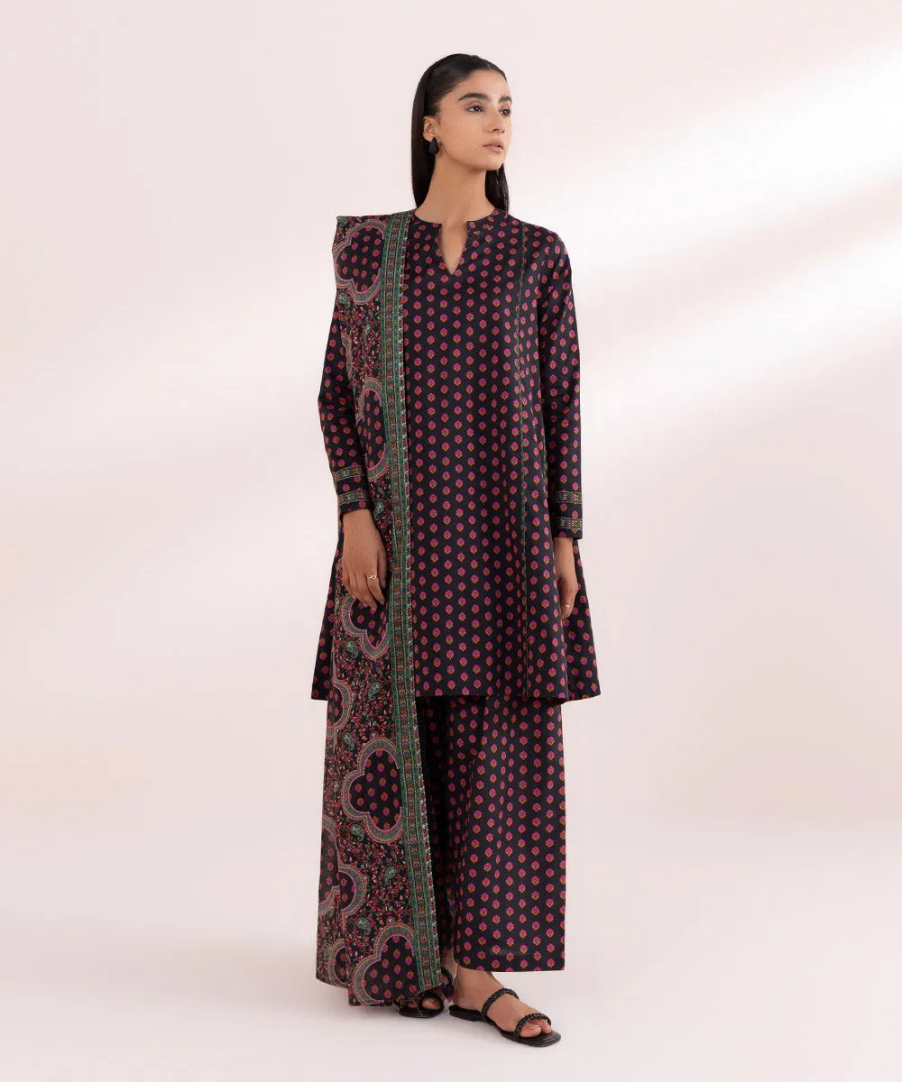 3 Piece - Printed Lawn Suit-U3Pdy24Dfv46