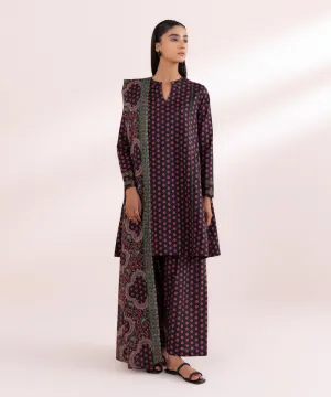 3 Piece - Printed Lawn Suit-U3Pdy24Dfv46