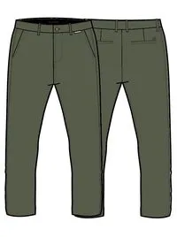 365 Organic Cotton Trouser - Dusty Olive