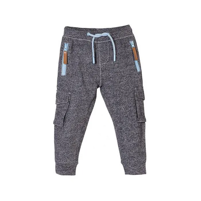 5.10.15. Texture Dark Grey Cargo Trouser with Sky Blue Cords