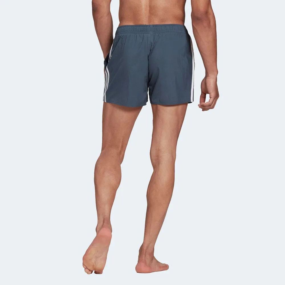 adidas 3 Stripes CLX Swim Shorts (Legacy Blue)