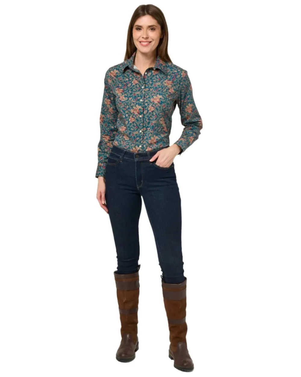 Alan Paine Ladies Lawen Printed Shirt