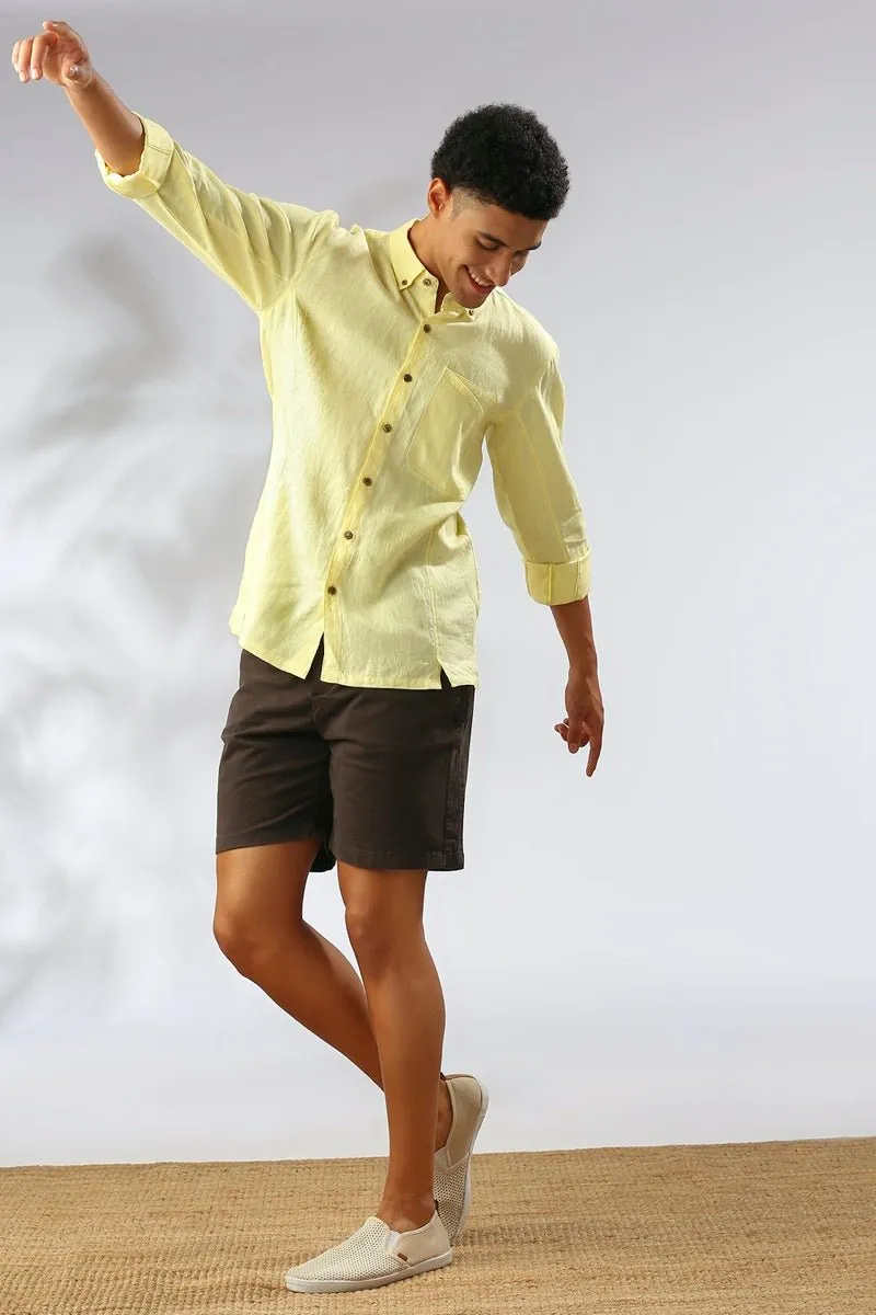 Aspen Button Down Shirt - Yellow