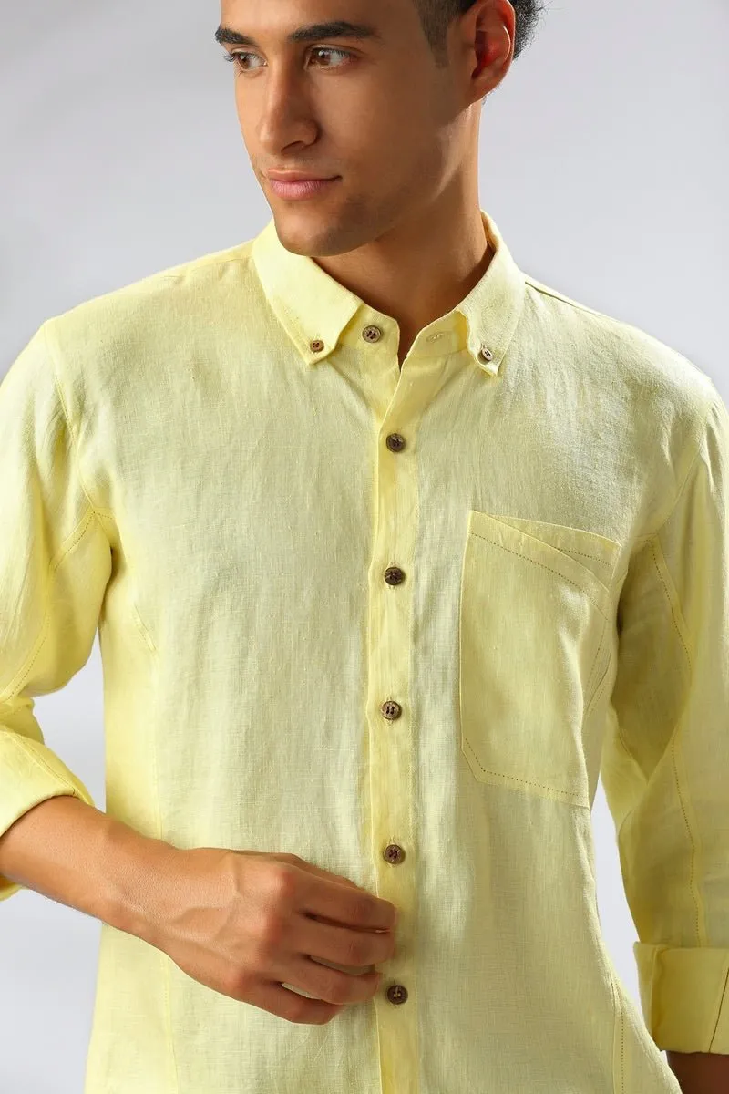 Aspen Button Down Shirt - Yellow