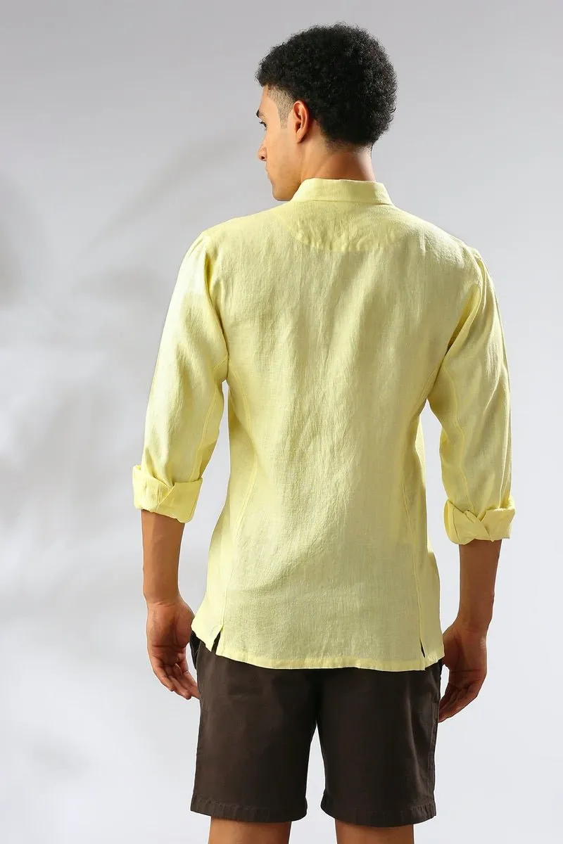 Aspen Button Down Shirt - Yellow