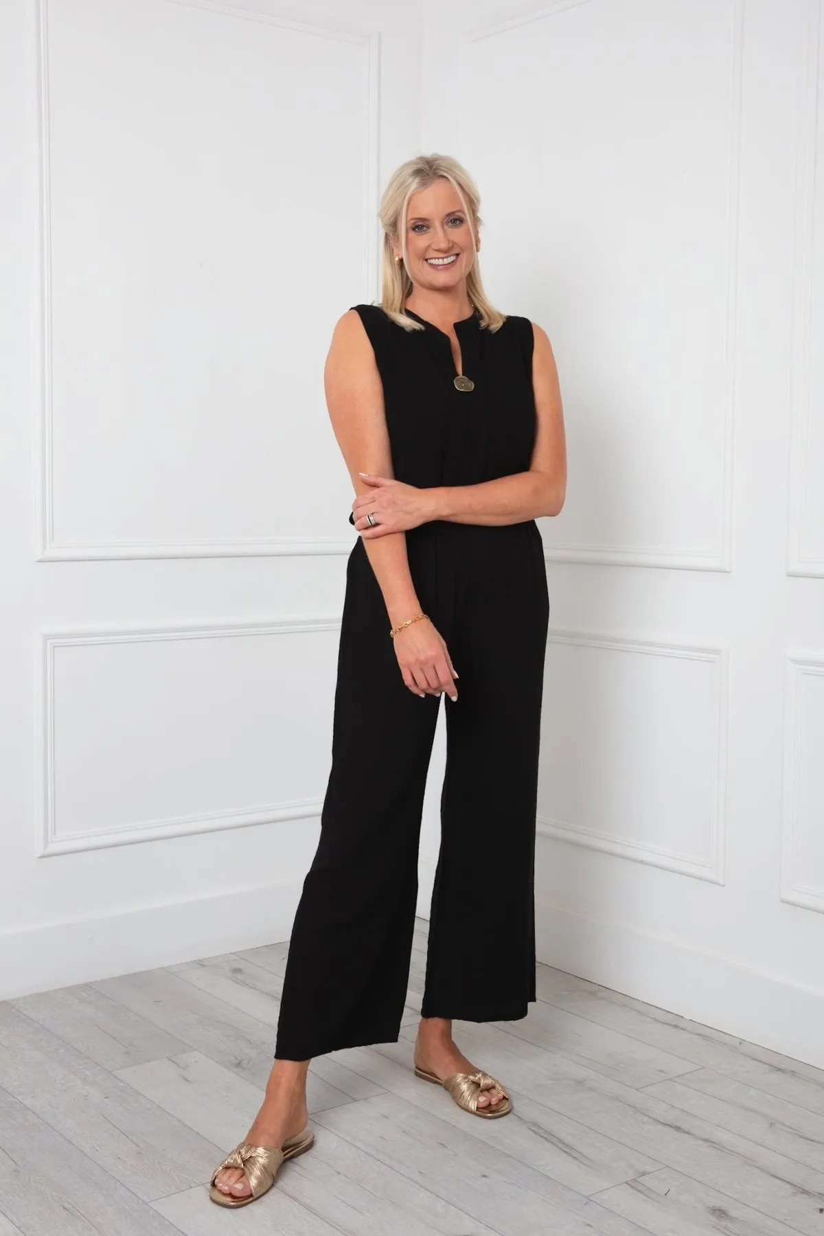 Black Belted Trousers