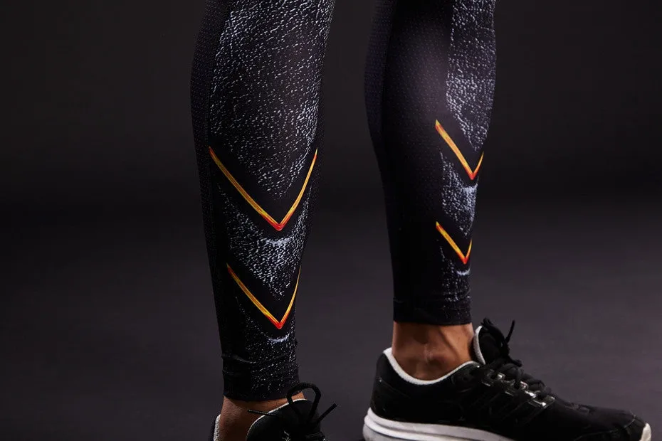 BLACK FLASH Compression Leggings/Pants for Men