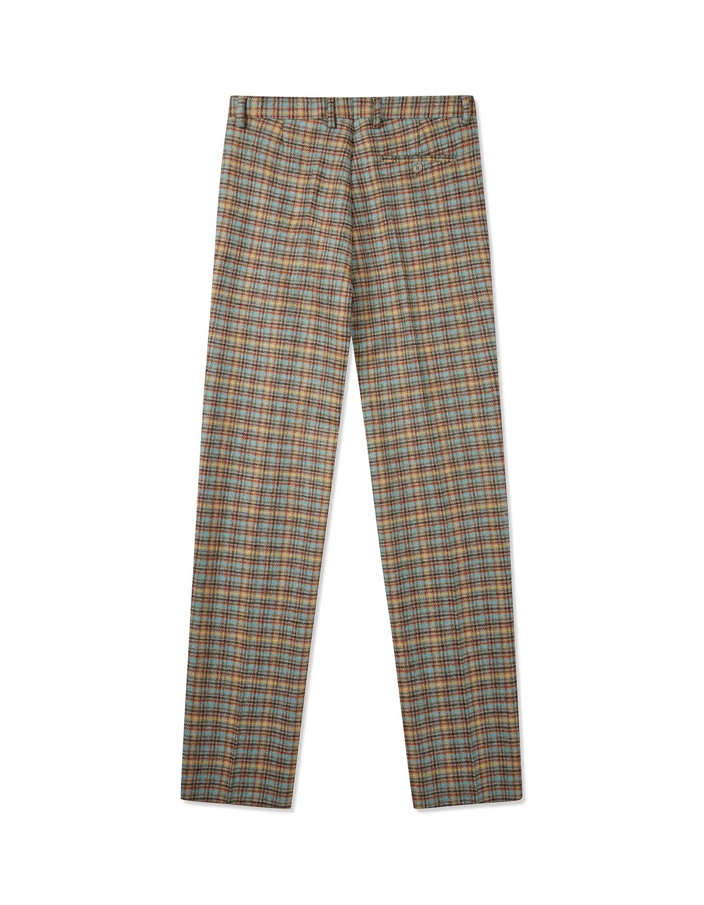 Blithfield Brown Check Wool Trousers GOLD