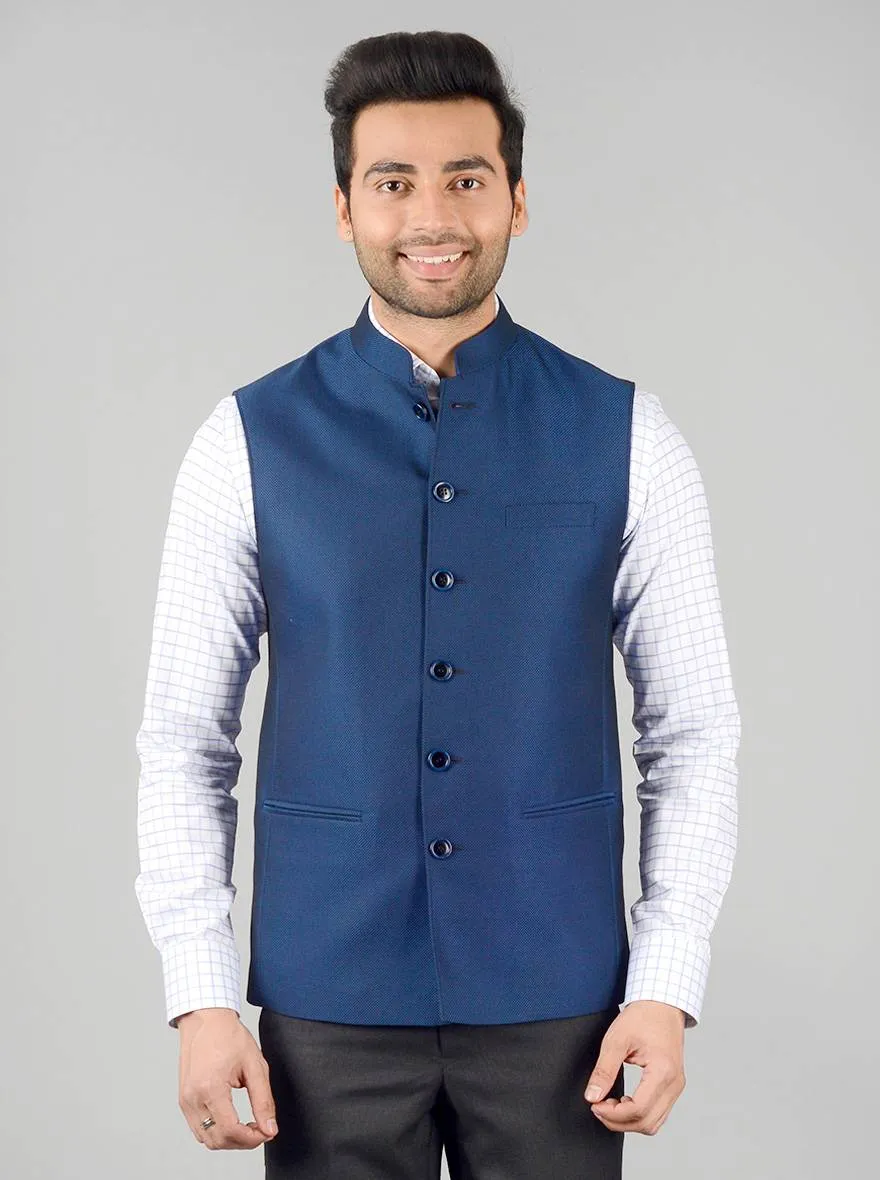 Blue & Black Modi Jacket | JadeBlue