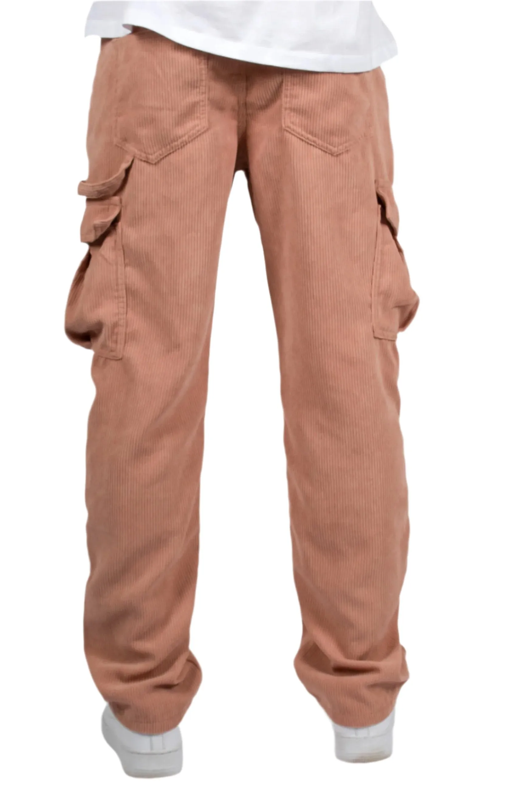 Blush Pink Corduroy Utility Cargo