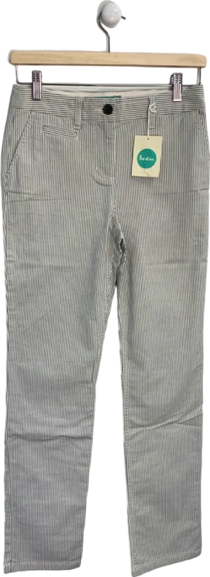 Boden White/Blue Striped Trousers UK 6R US 2R