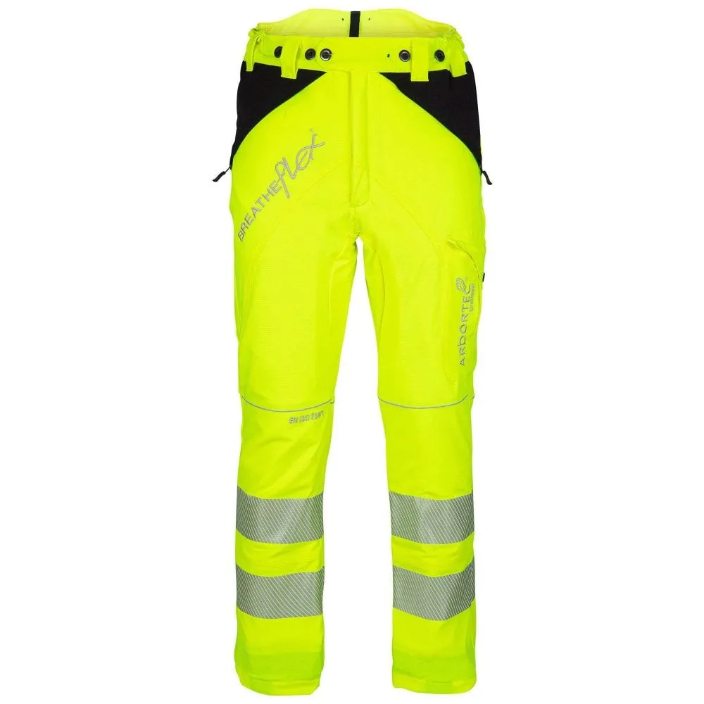 Breatheflex Chainsaw Trousers Design C Class 1 Hi-Vis Yellow