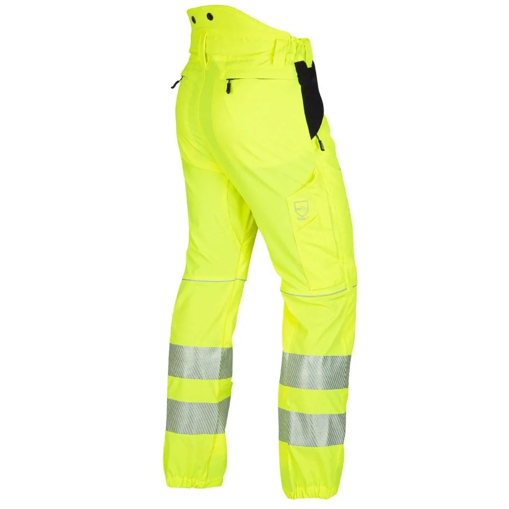 Breatheflex Chainsaw Trousers Design C Class 1 Hi-Vis Yellow