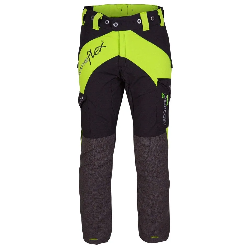 Breatheflex Chainsaw Trousers Lime Female Design Type C