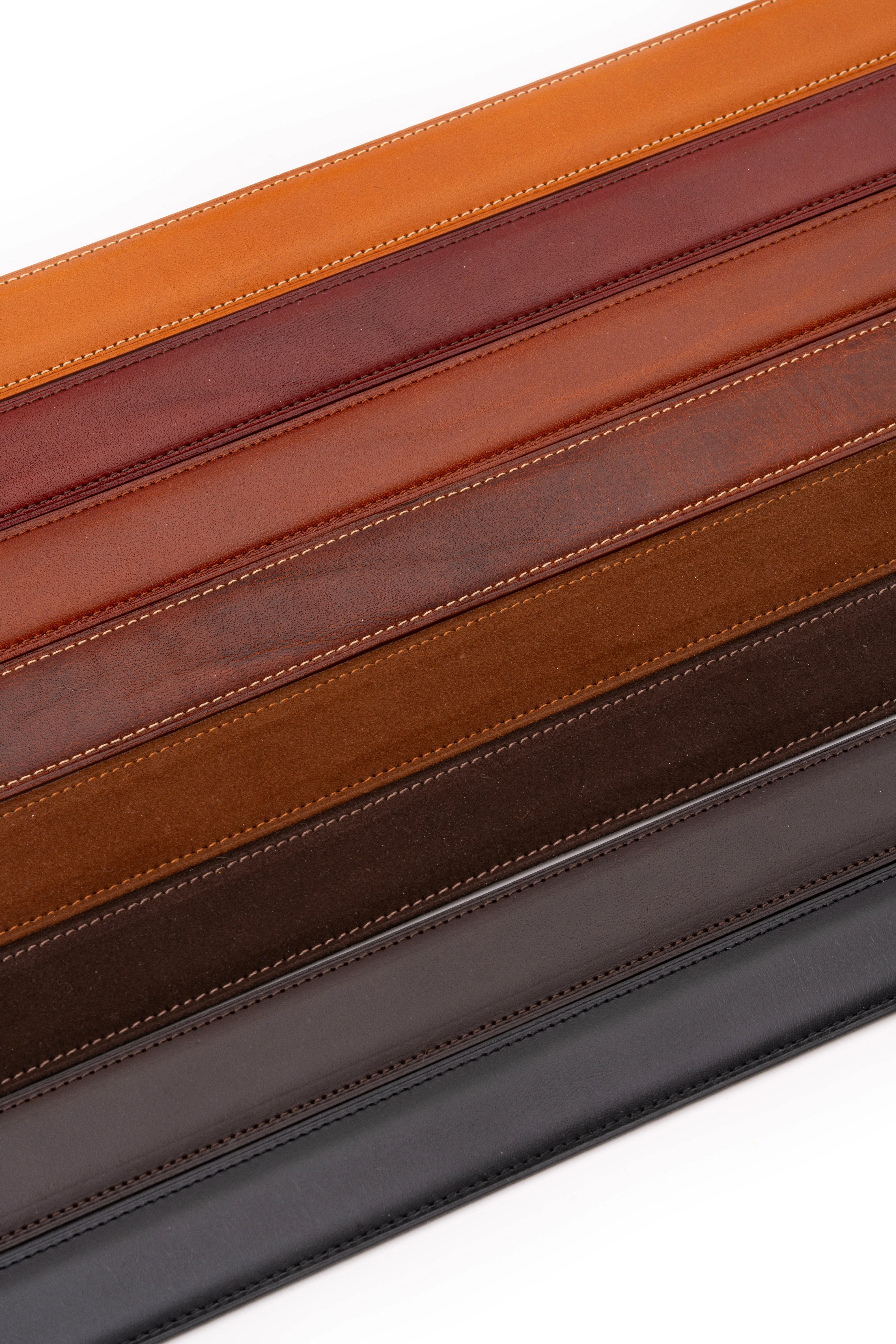 Burnt Umber Vegetable Tanned Leather Belt