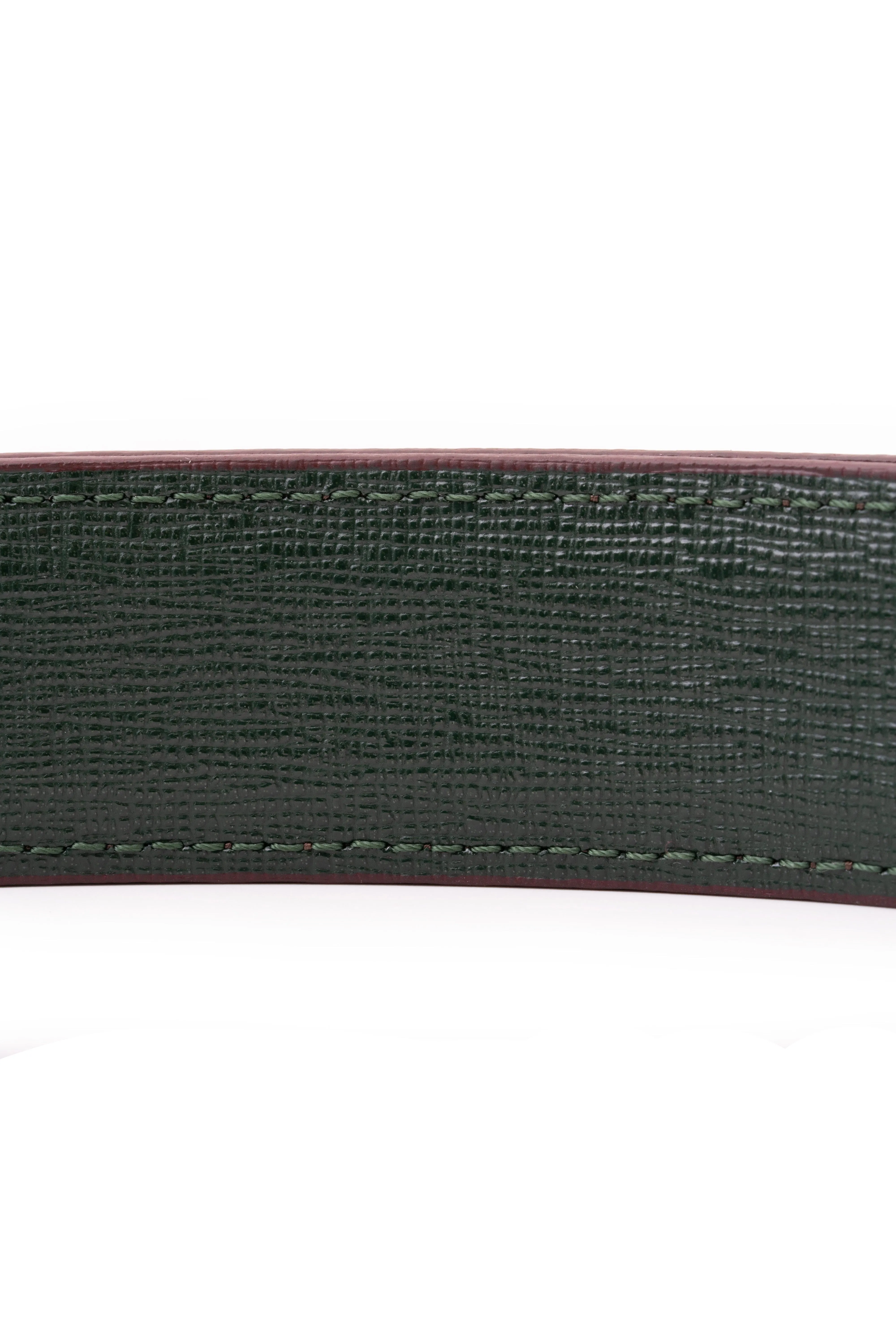 Burnt Umber Vegetable Tanned Leather Belt