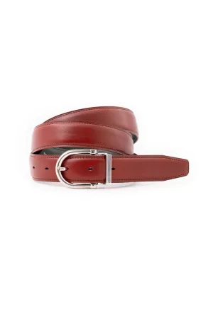 Burnt Umber Vegetable Tanned Leather Belt