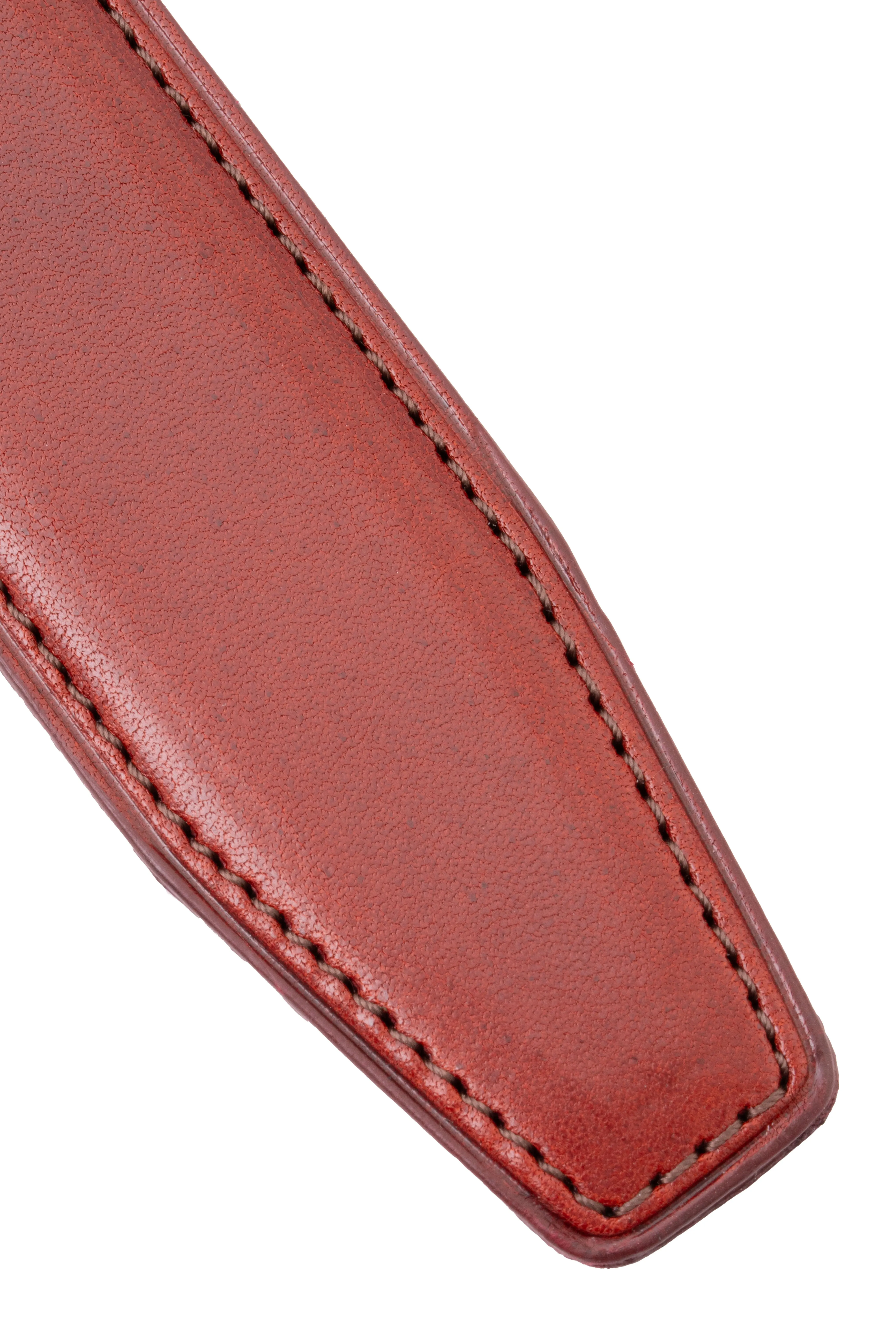 Burnt Umber Vegetable Tanned Leather Belt