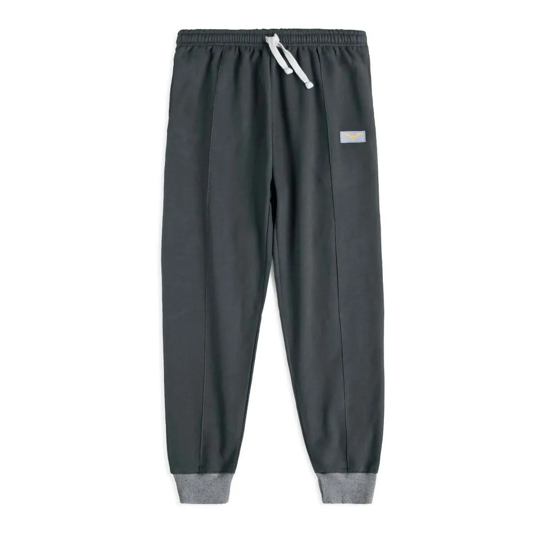 Carbon Colored Soft Fleece Joggers - Casual Warm Trousers