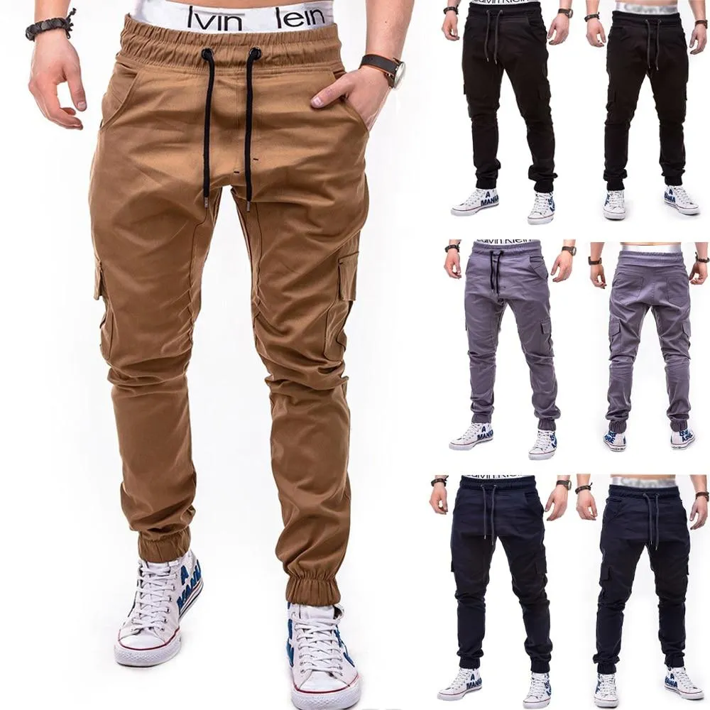 Casual Harem Multi-Pocket Joggers - 4 Colors