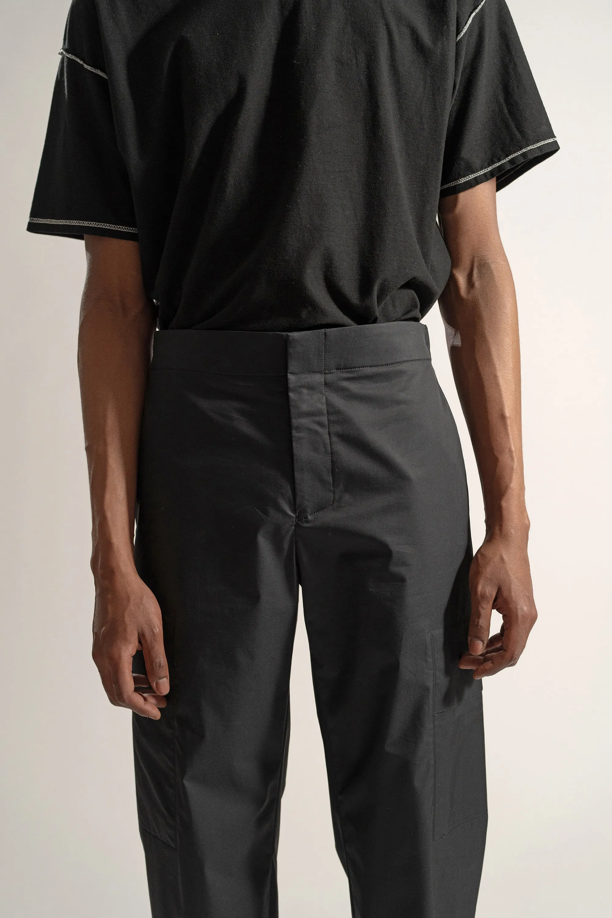 Cotton Cargo Pant in Black