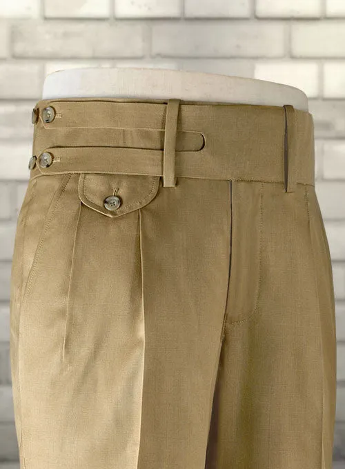 Double Gurkha Wool Pants