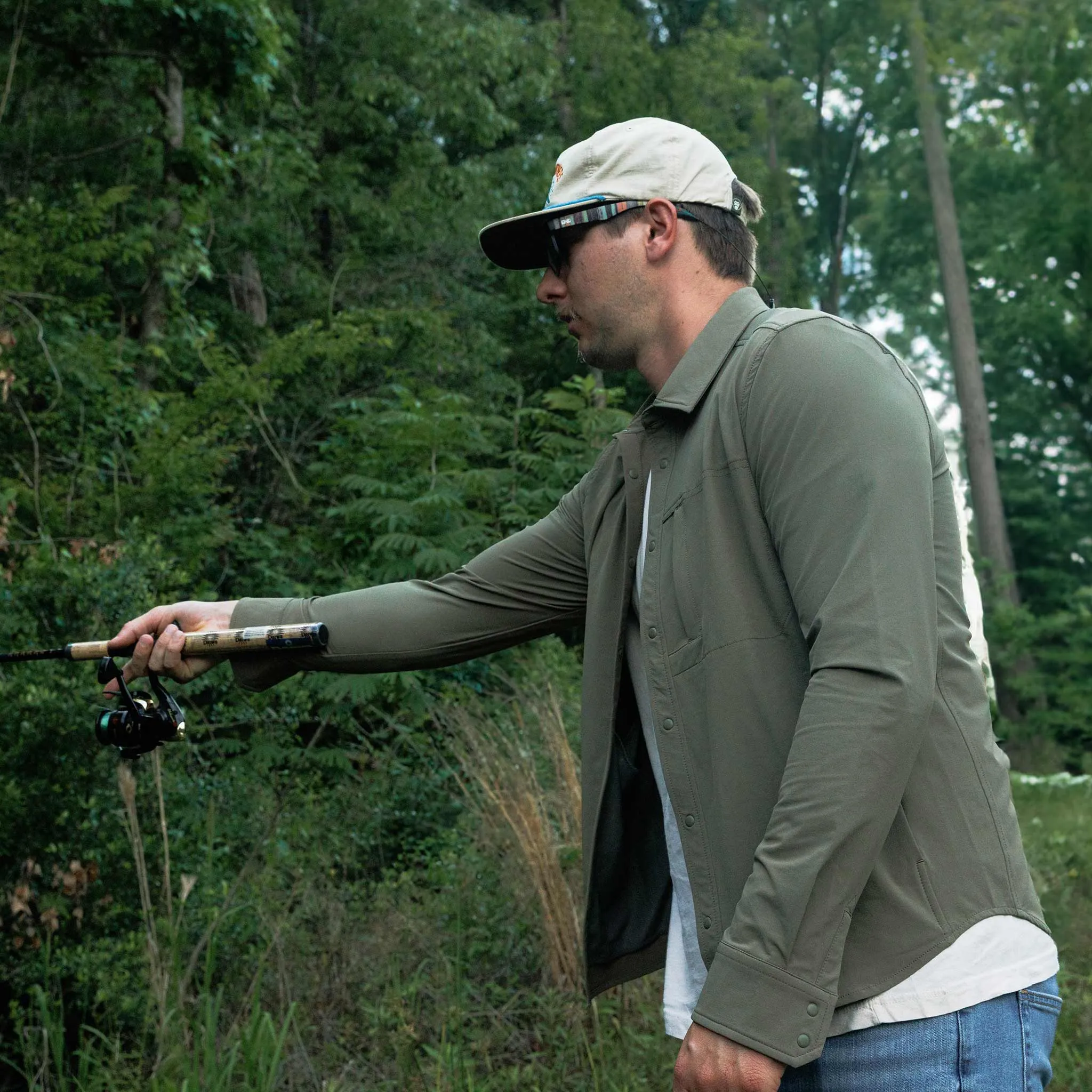 Everyday Overshirt in Dusky Green