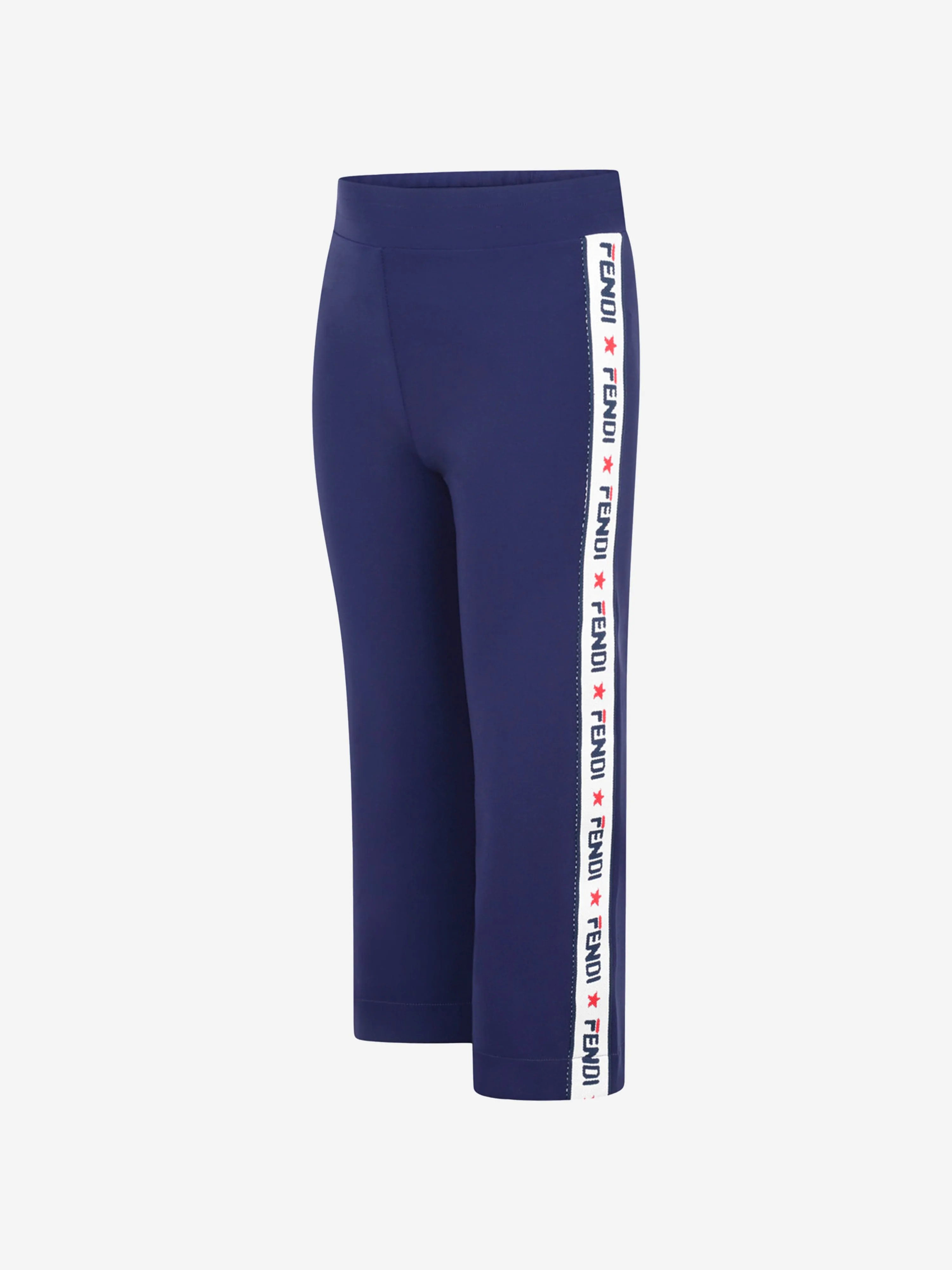 Fendi Mania Logo Trim Trousers