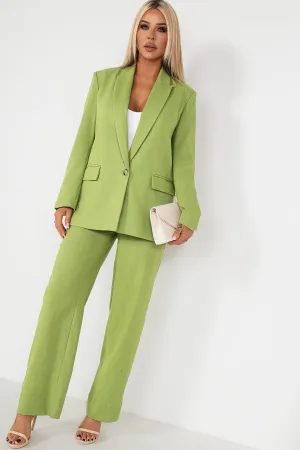 Fern Green Linen Trousers