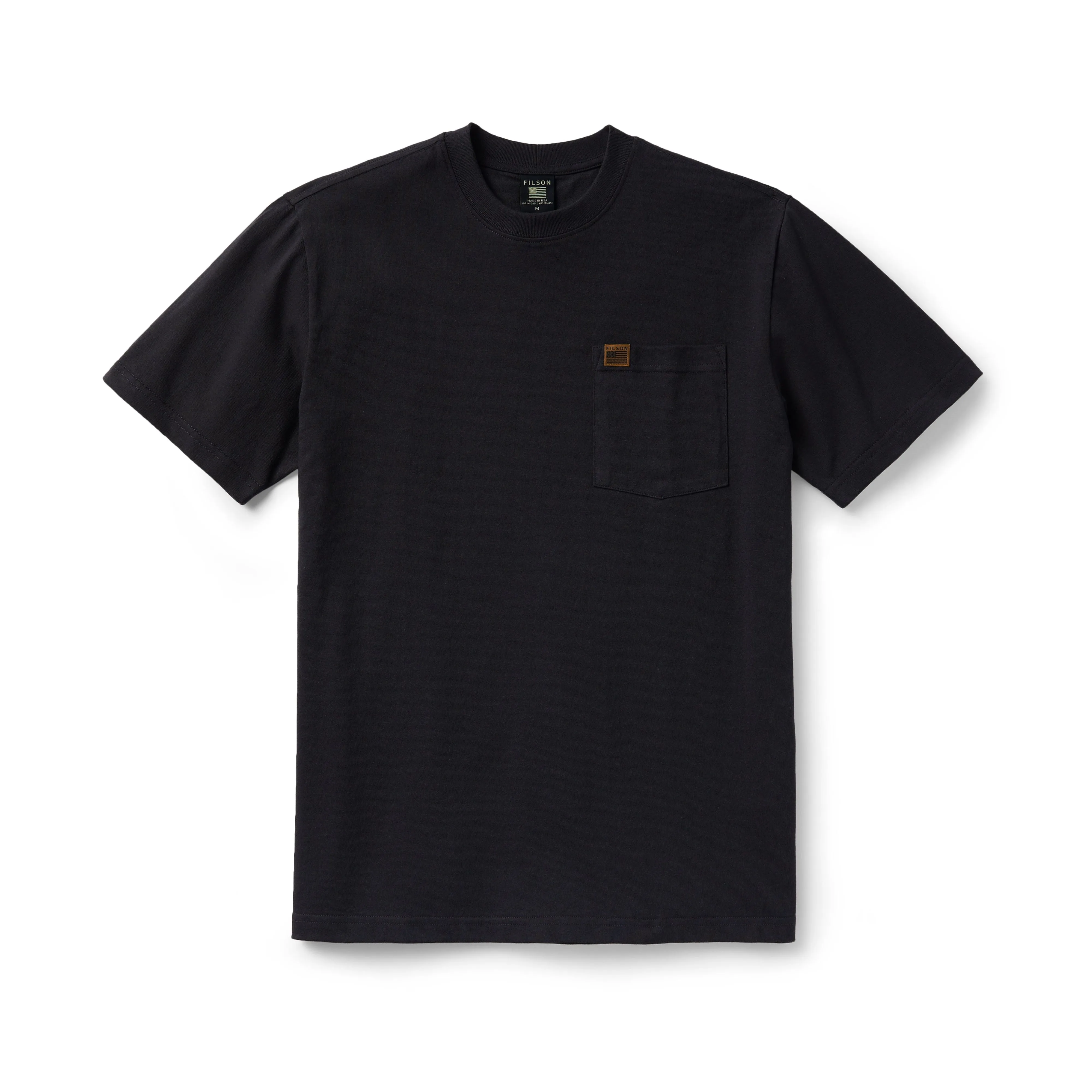 Filson S/S Pioneer Solid One Pocket Tee - Black