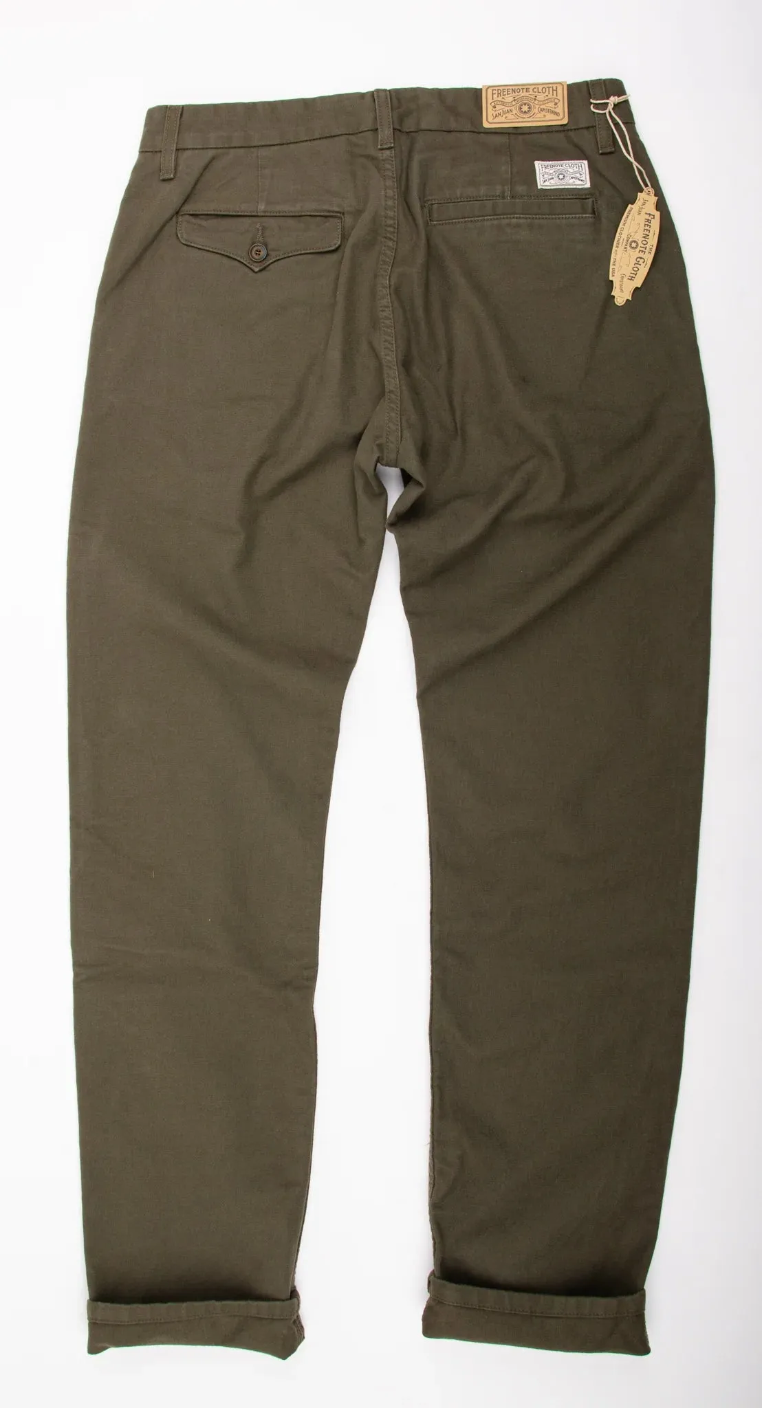 Freenote Cloth Workers Chino Slim Fit - Olive