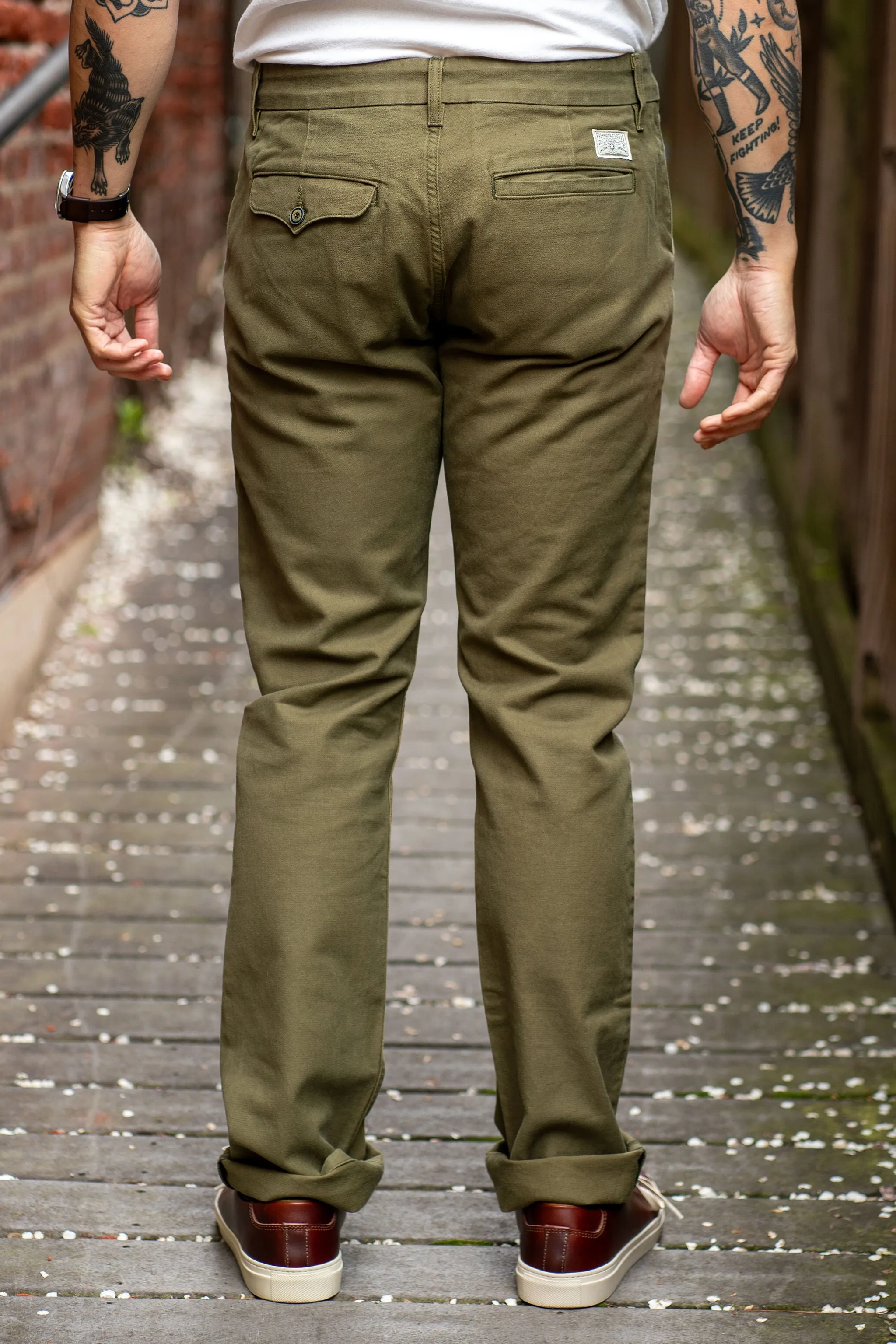 Freenote Cloth Workers Chino Slim Fit - Olive