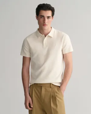 GANT - Waffle Texture SS Pique, Silky Beige Polo