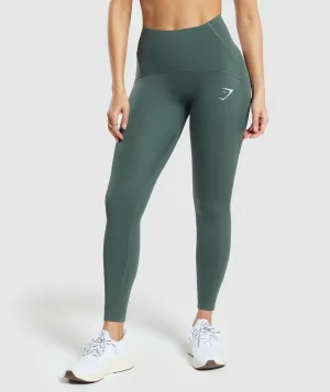 Gymshark Waist Support Leggings - Slate Teal