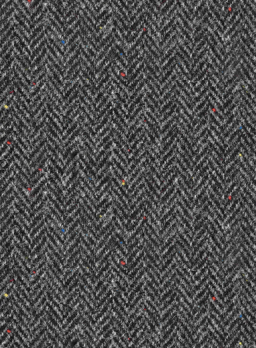 Harris Tweed Charcoal Chevron Suit