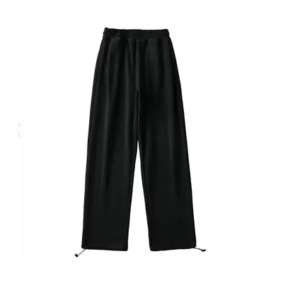 Kayle Solid Color High Waist Warm Sweatpants