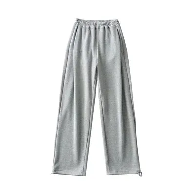 Kayle Solid Color High Waist Warm Sweatpants