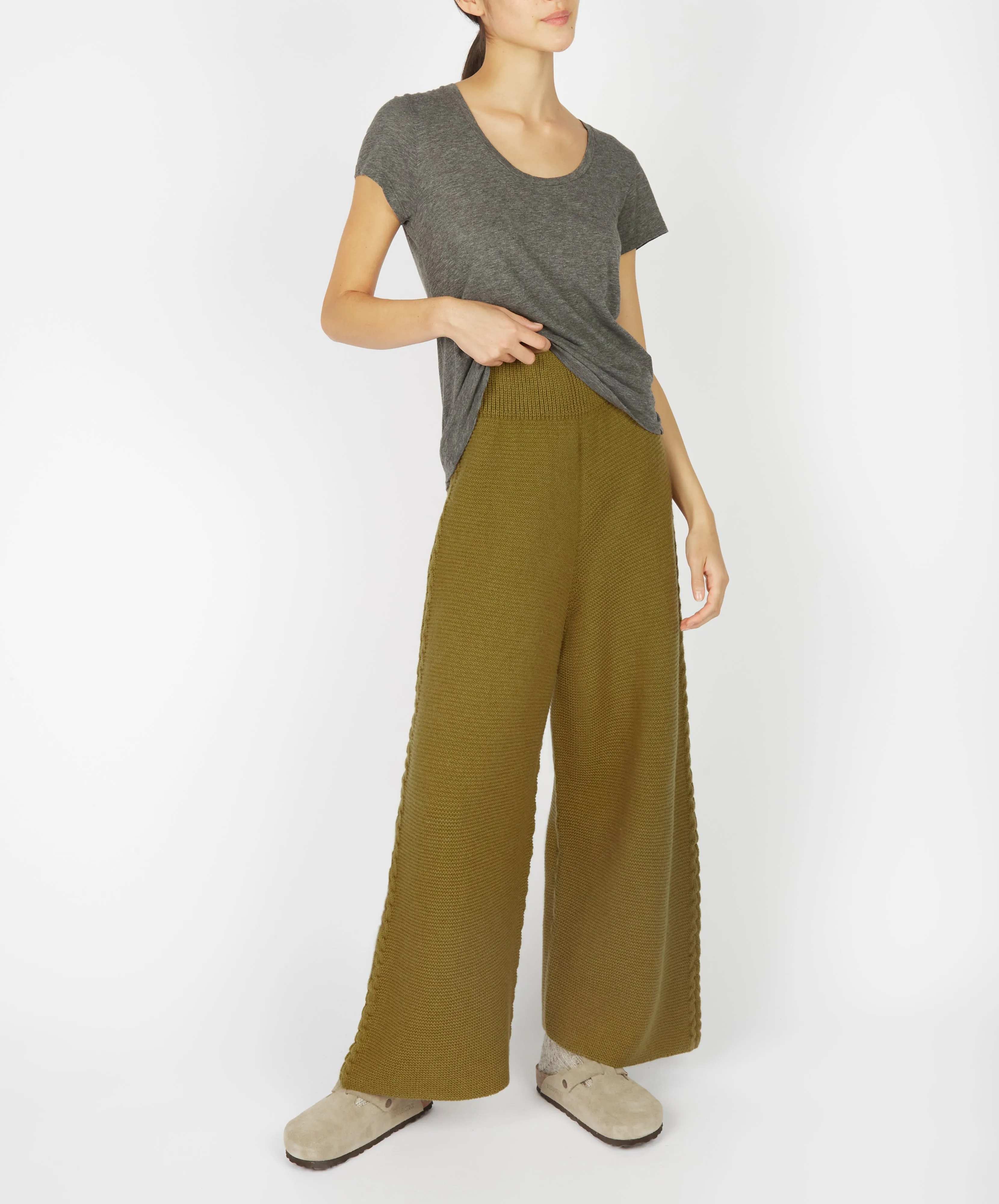 Kestrel Cropped Trousers Khaki