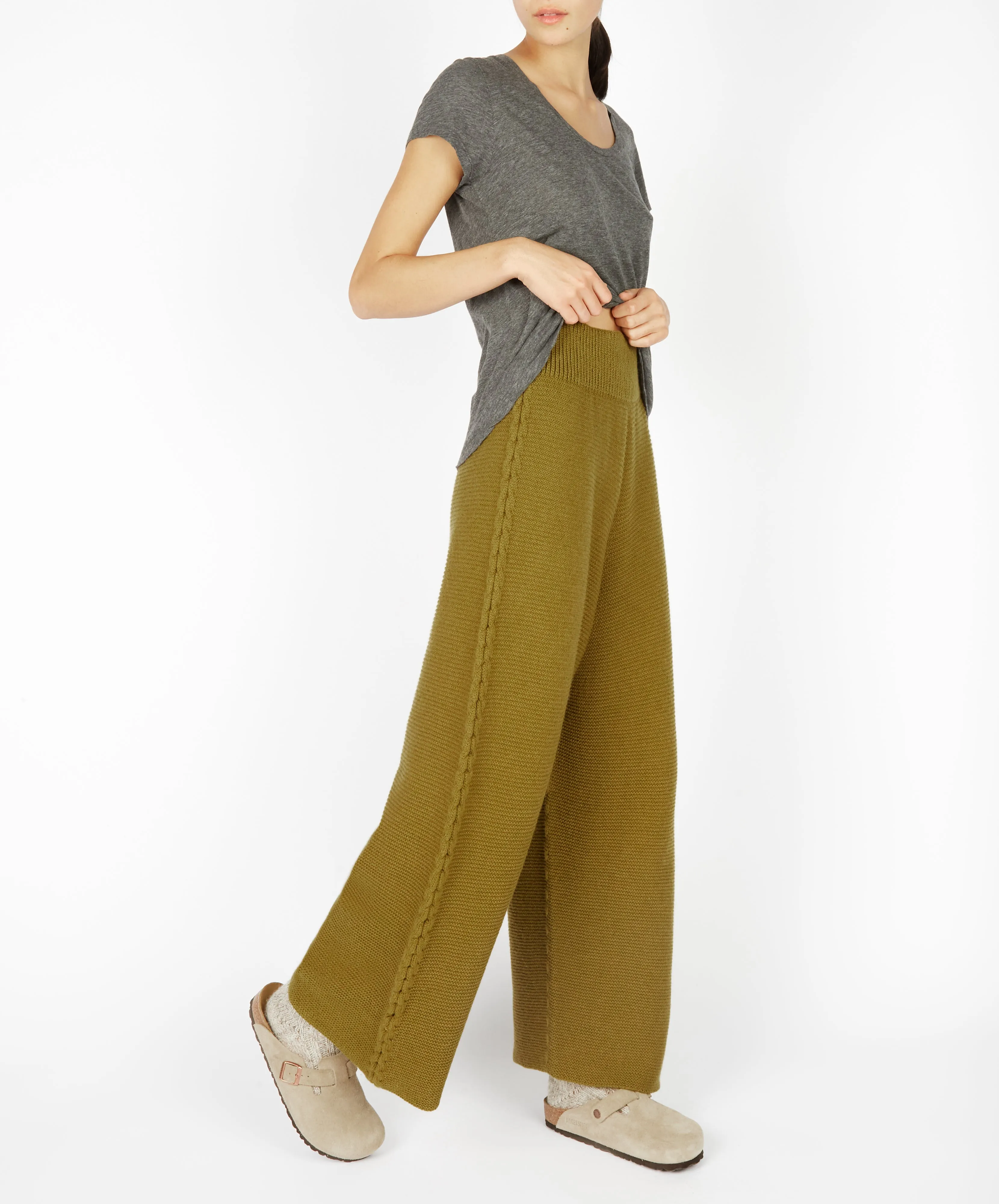 Kestrel Cropped Trousers Khaki