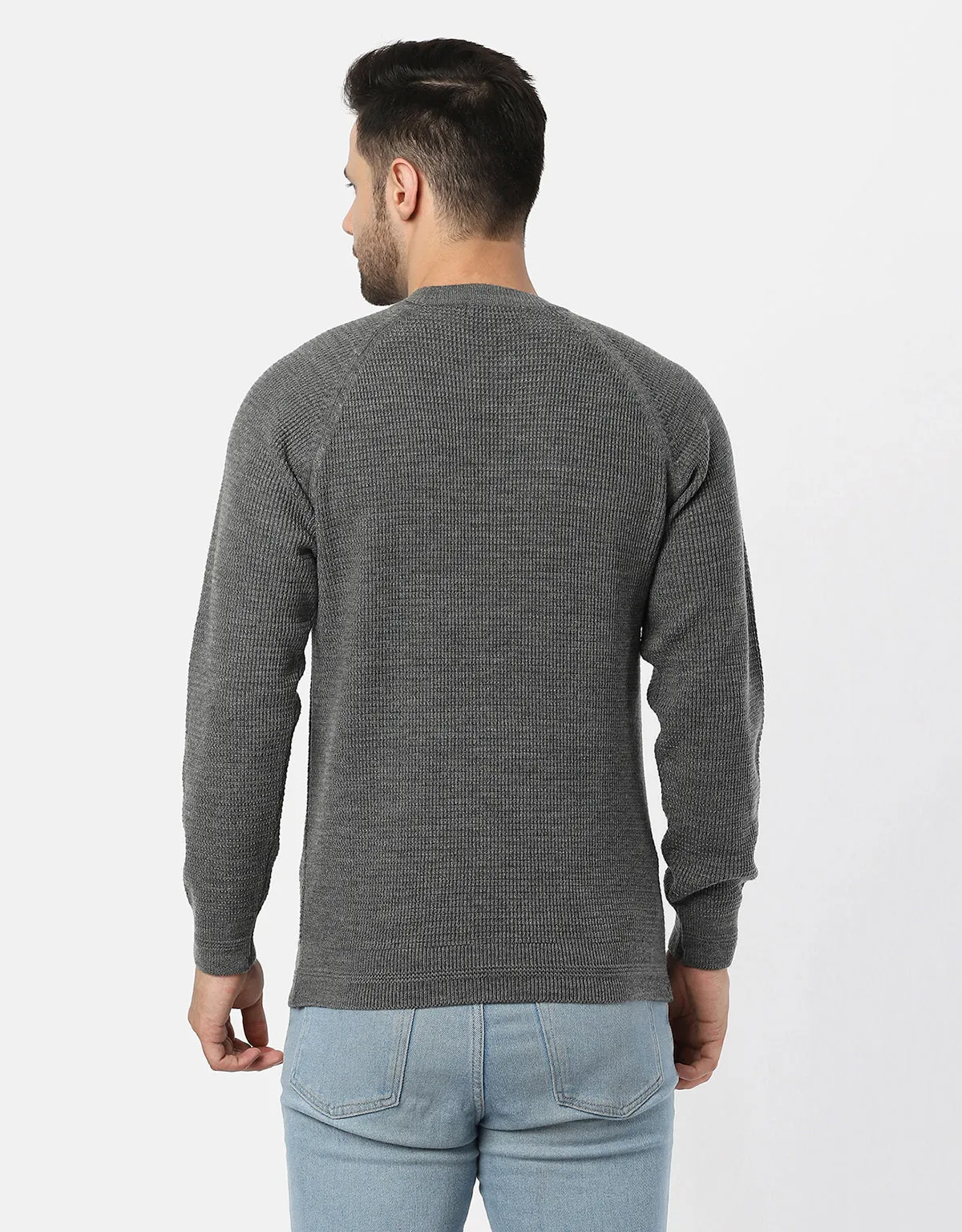 Knitted T-Neck Sweater For Men