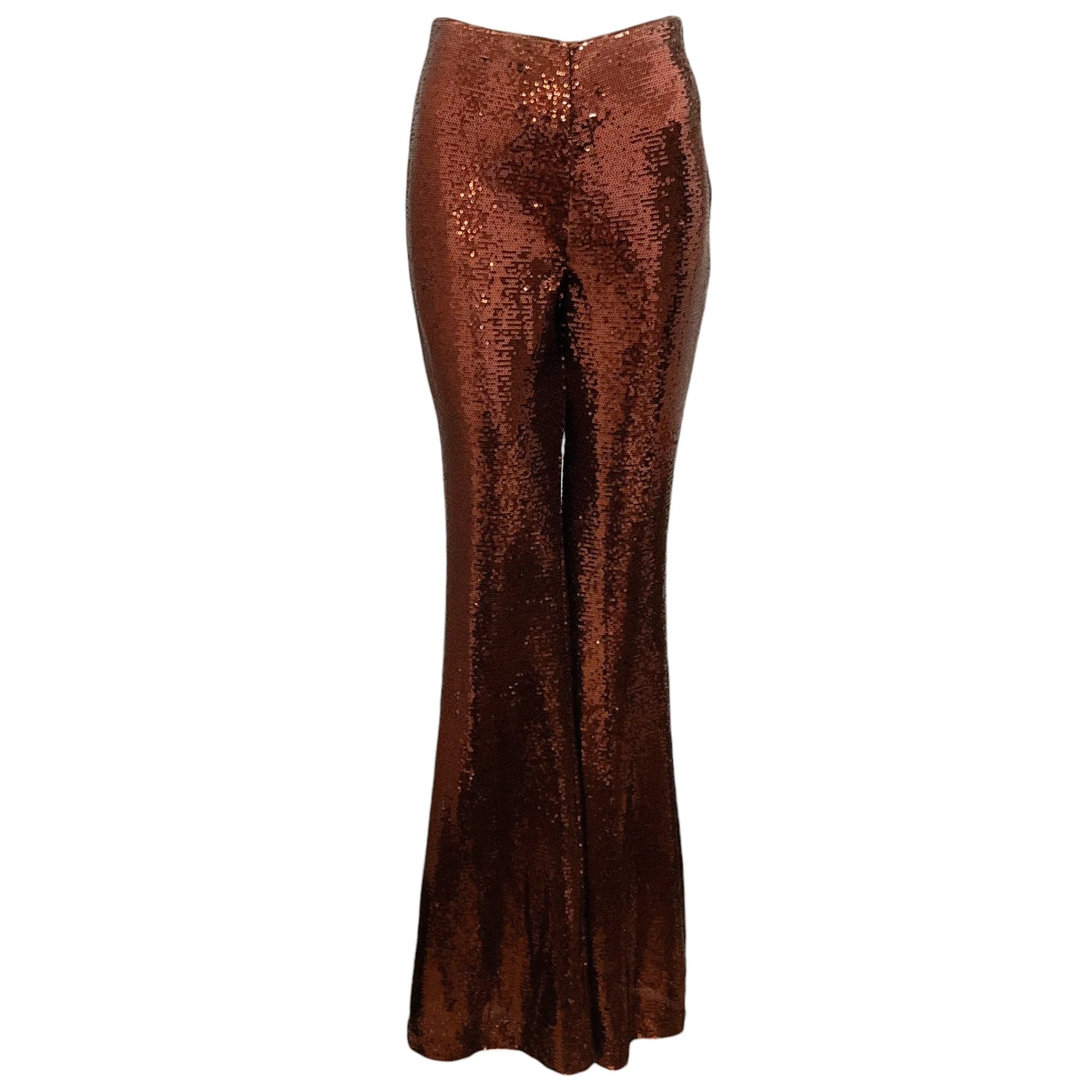 L'Agence Bronze Honor Sequined Flared Pant