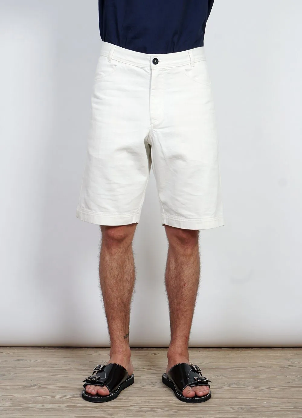 LENNY | Casual Work Shorts | Ecru