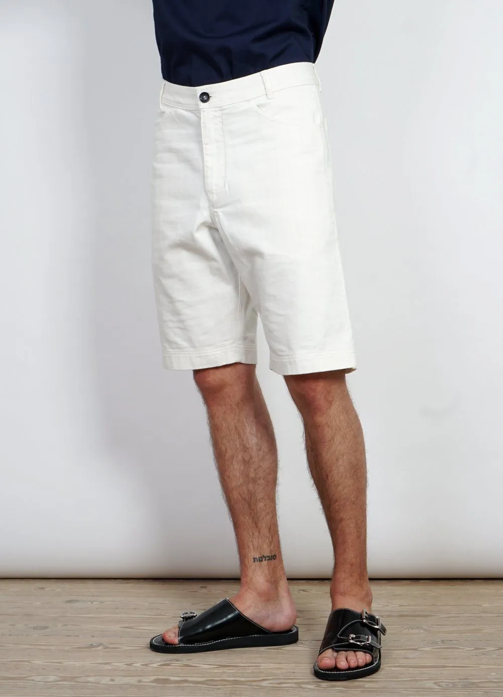 LENNY | Casual Work Shorts | Ecru