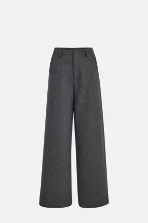 Linara Wool Pants Gunmetal