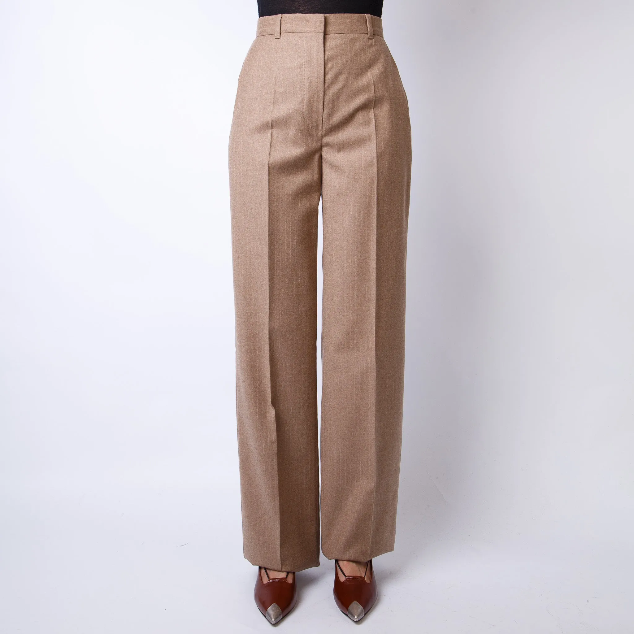 MAX MARA STUDIO TROUSERS 2426136072600 009 BEIGE