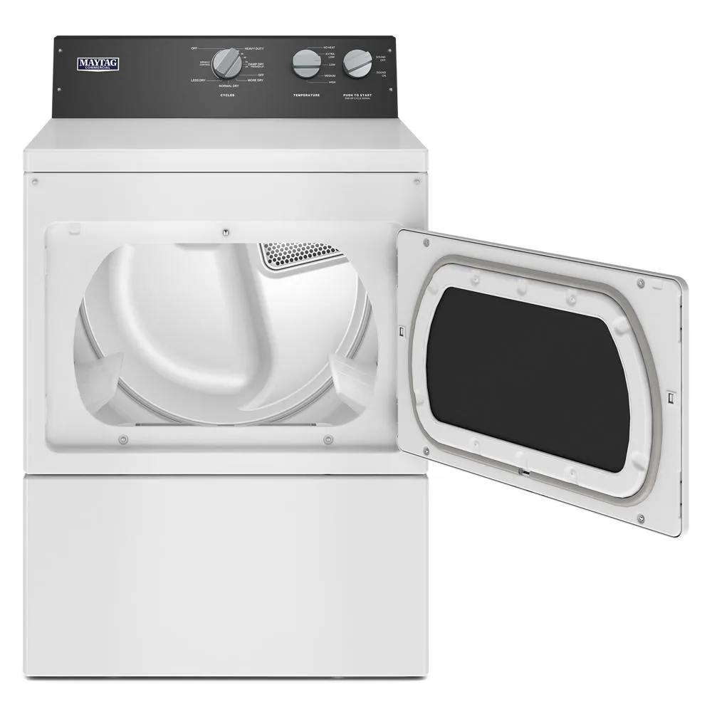 Maytag MEDP586KW Commercial-Grade Residential Electric Dryer - 7.4 cu. ft.